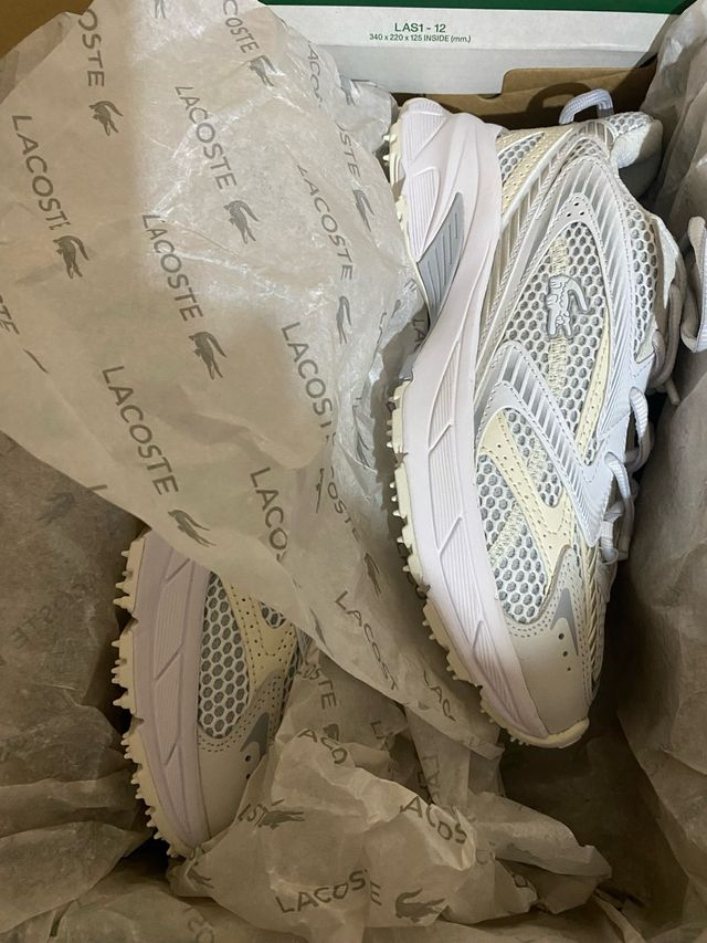 Zapatillas Lacoste Neo Shot 125 Beige/Blanco