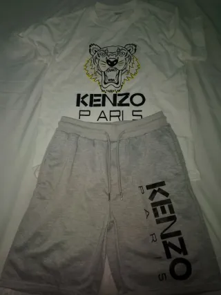 Conjunto Kenzo Gris y Blanco Sin Uso
