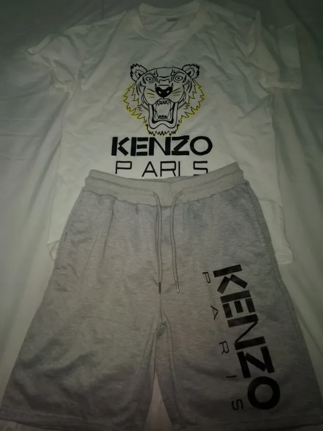Conjunto Kenzo Gris y Blanco Sin Uso