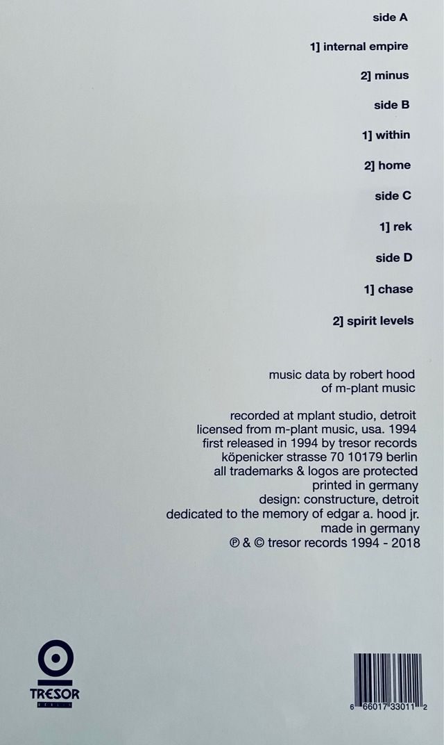 Robert Hood - Internal Empire (Tresor, 2025)