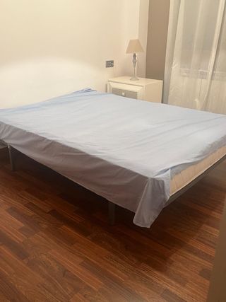 Mueble TV y Librería Blanco y Madera