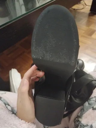 botas altas de plataforma mujer