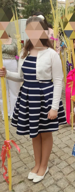 Vestido elegante niña/mujer rayas