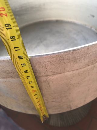 Olla Aluminio Industrial 40cm ancho x  16 alto