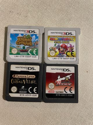 4 Juegos Nintendo 3DS/DS: Animal Crossing, Mario P