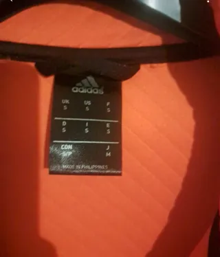 Giacca sportiva Adidas zip arancione