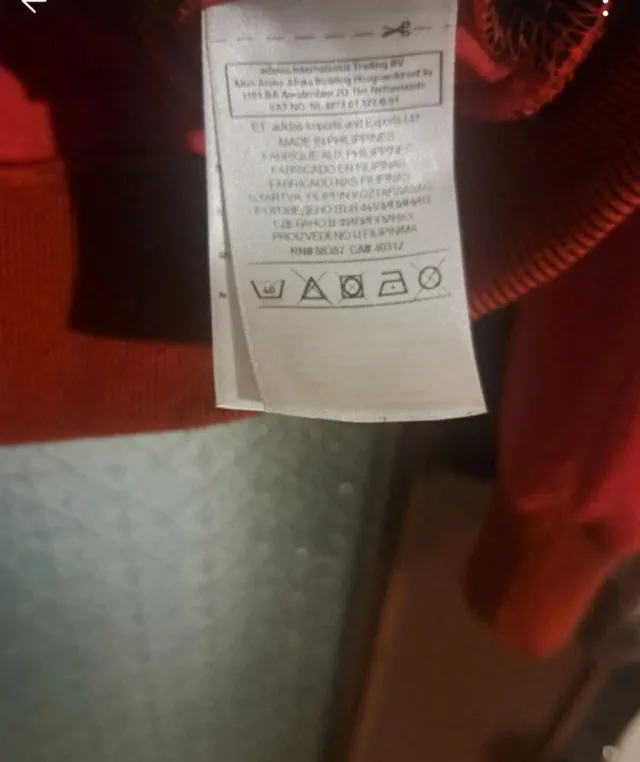 Giacca sportiva Adidas zip arancione