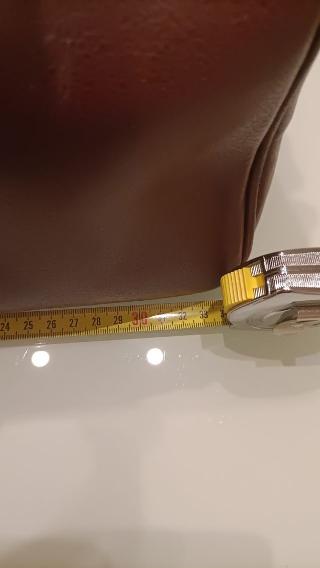 Borsa a mano in pelle marrone