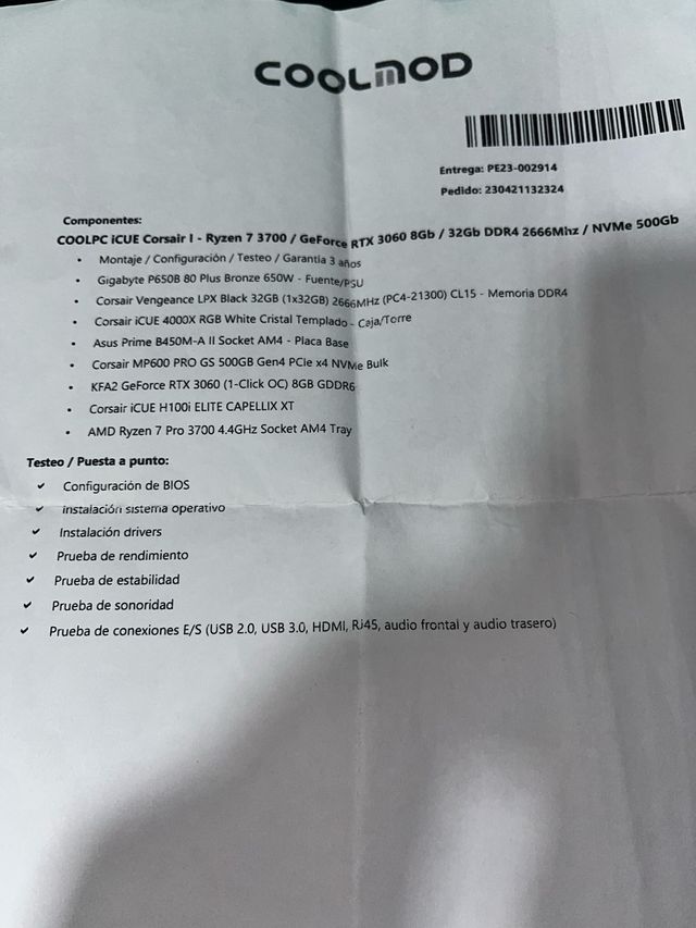 Pack Ordenador Sobremesa Blanco