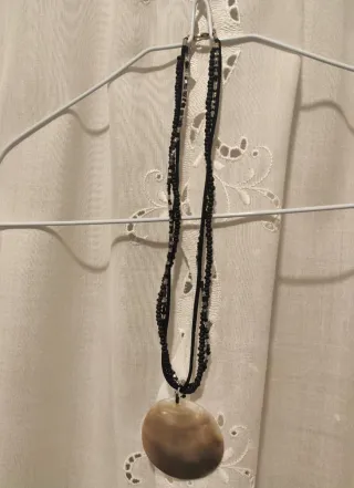 Collar y pendientes nácar Natura