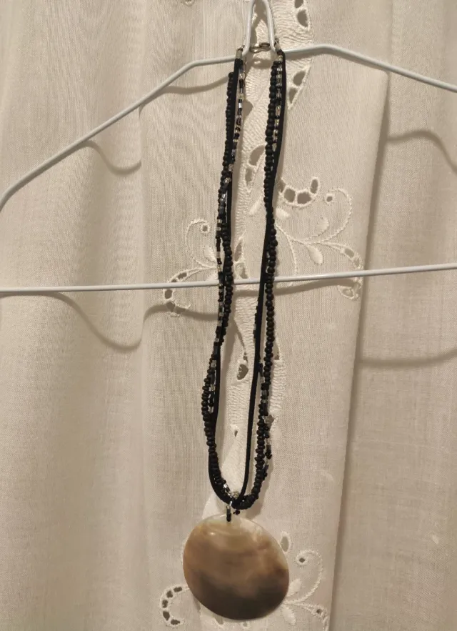 Collar y pendientes nácar Natura