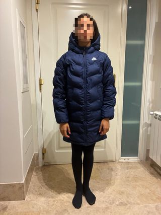 Abrigo acolchado Nike azul para niños