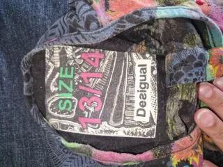 Jersey Desigual niña estampado floral talla 13-14
