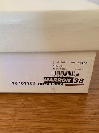 Botas altas licra. Talla 38