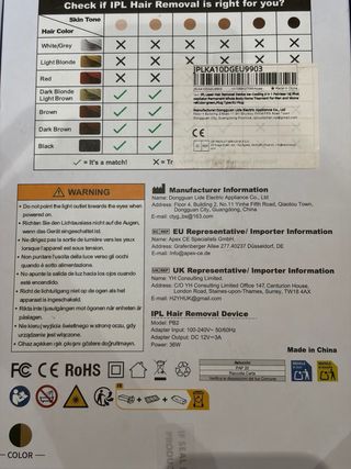 Máquina Depilatoria IPL Hair Removal Device