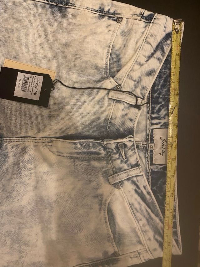 Pantalones vaqueros mujer efecto lavado