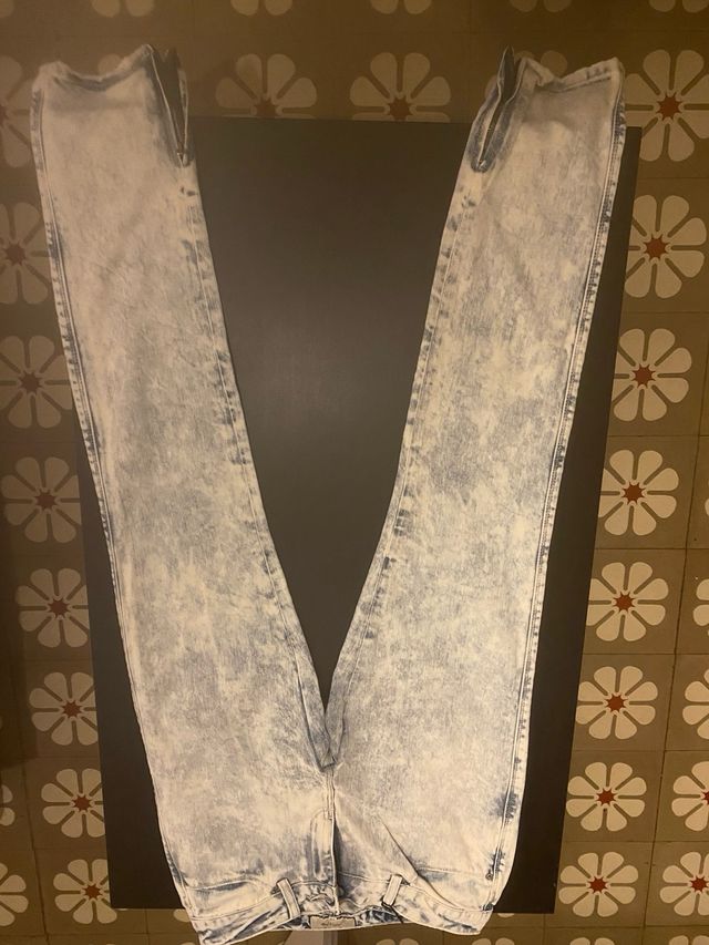 Pantalones vaqueros mujer efecto lavado