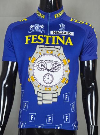Maillot vintage ciclismo Festina-Lotus 1992 L