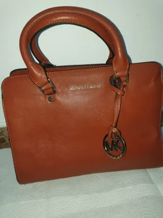 Bolso Michael Kors Naranja y Dorado
