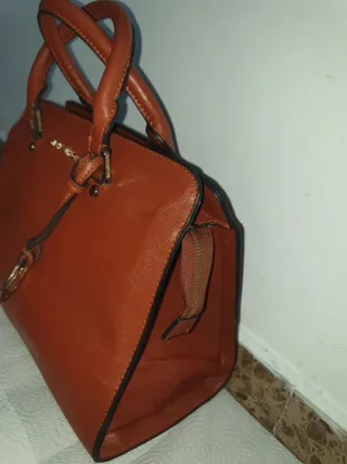 Bolso Michael Kors Naranja y Dorado
