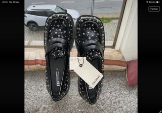 Sapatos Pull&Bear Novos Pretos Tamanho 36