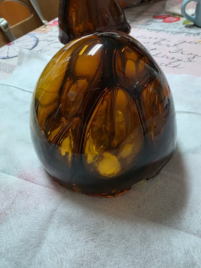 Cristal soplado ámbar