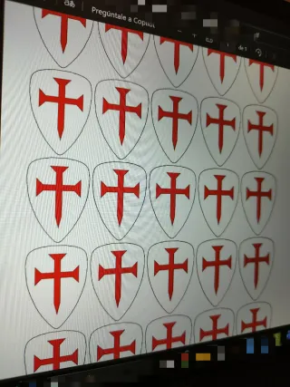 Stickers Escudos Templarios Playmobil