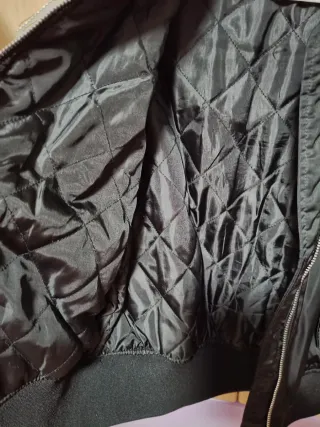 Chaqueta bomber negra Primark Talla XS