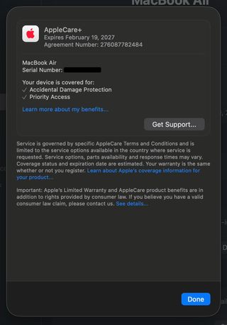 MacBook Air M2 16GB 512GB 10c GPU AppleCare+