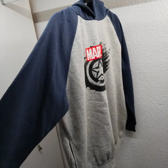 Sudadera Marvel Gris y Azul
