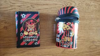 Set tifosi Milan: portafoglio + salvadanaio