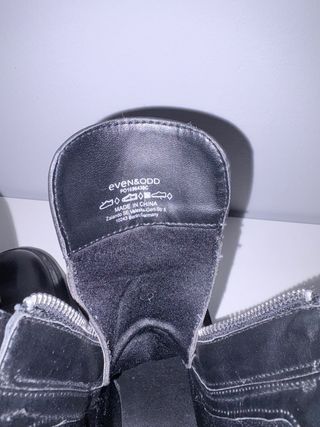 Botines plataforma cremallera negros