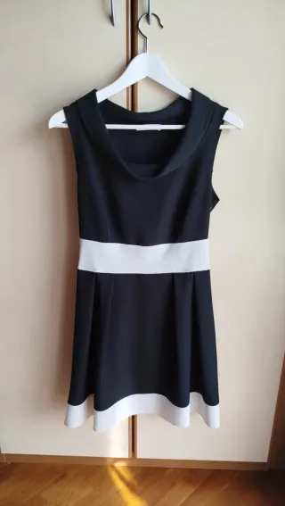 Abito donna elegante bianco e nero