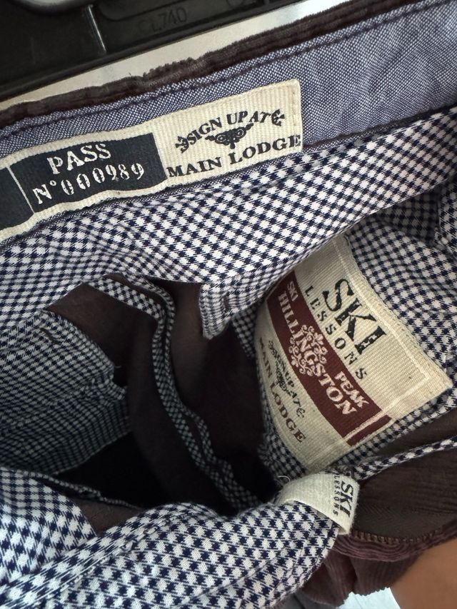 Pantaloni OVS a costine marroni Tg 48