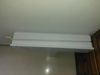 Mesa escritorio plegable madera blanca