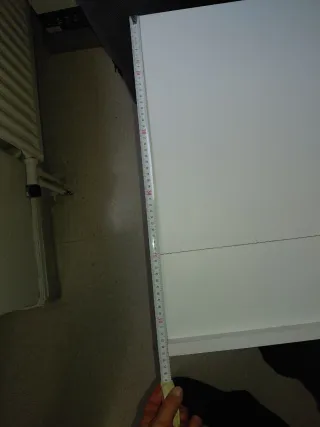 Mesa escritorio plegable madera blanca