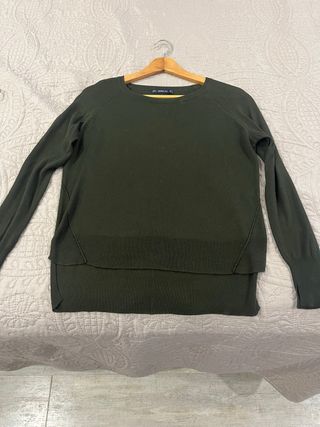 Jersey Zara Verde Oliva