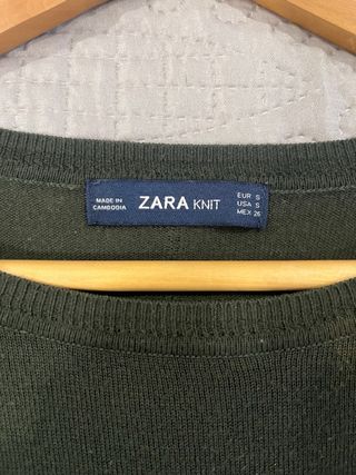 Jersey Zara Verde Oliva