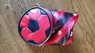 Set tifosi Milan: portafoglio, busta e foulard