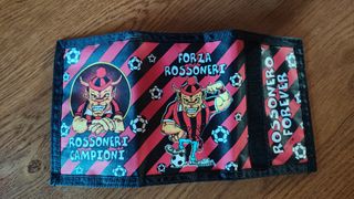 Set tifosi Milan: portafoglio, busta e foulard