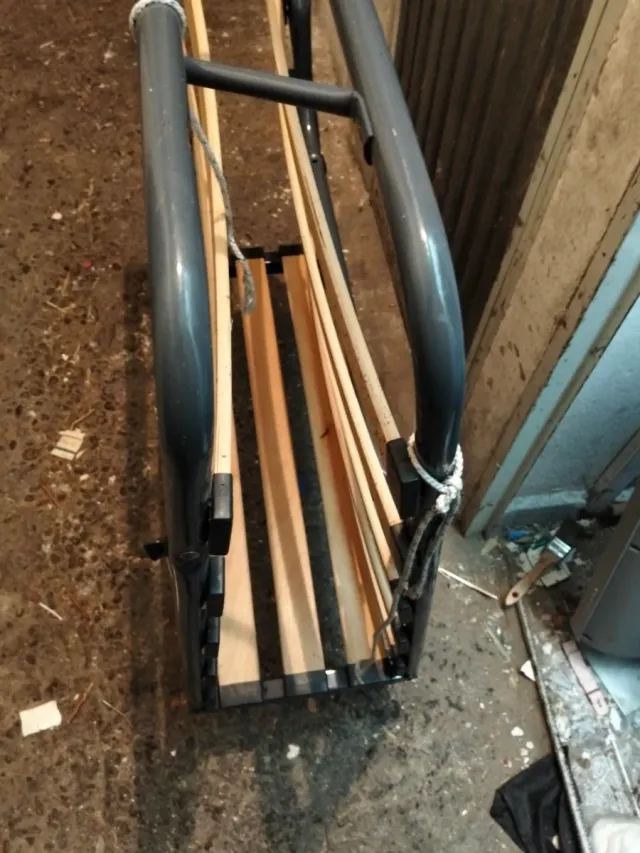 Cama Plegable Metal y Madera