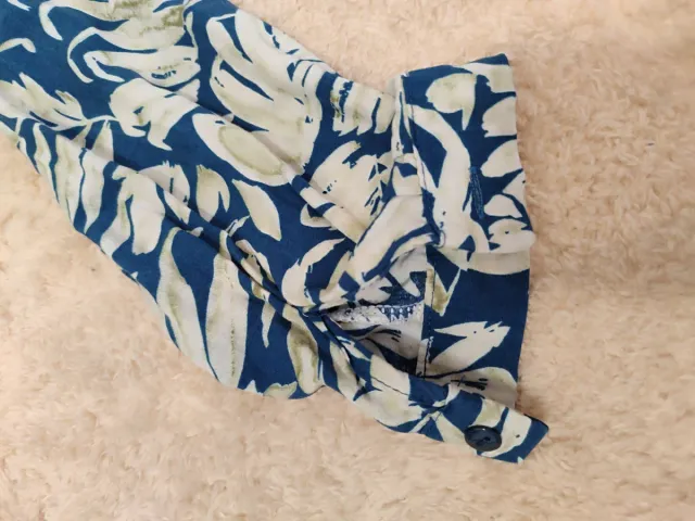 Vestido estampado hojas mujer