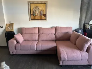 Sofá cherslone rosa