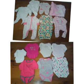 Lote 1-6 Meses niña ropa invierno