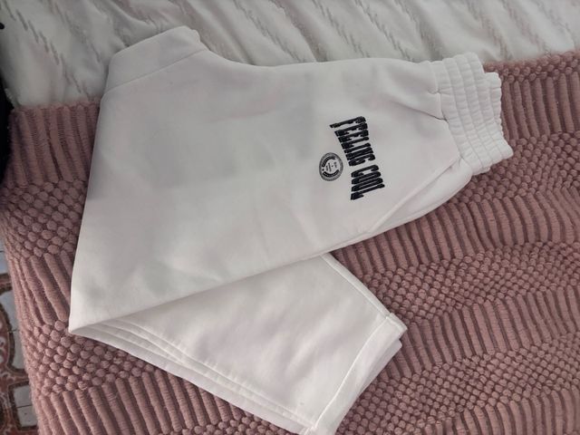 Conjunto Bershka Chándal Blanco