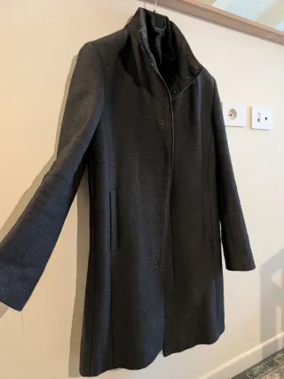 Zara Cappotto Uomo Grigio Elegante
