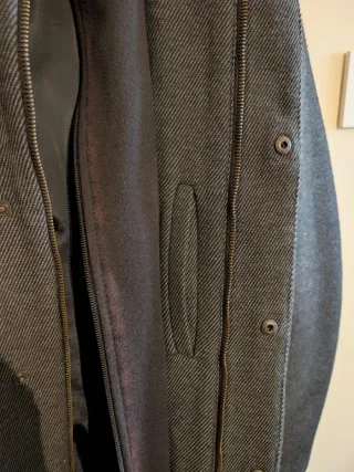 Zara Cappotto Uomo Grigio Elegante