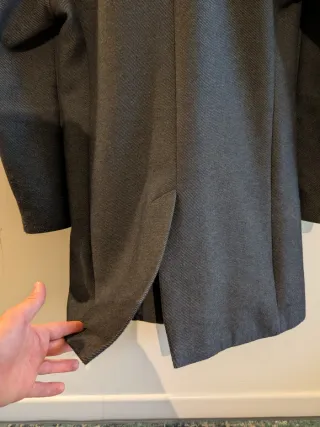Zara Cappotto Uomo Grigio Elegante