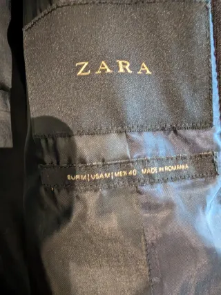Zara Cappotto Uomo Grigio Elegante
