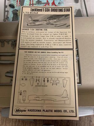 Maqueta Avión T-33A Shooting Star Thunderbirds